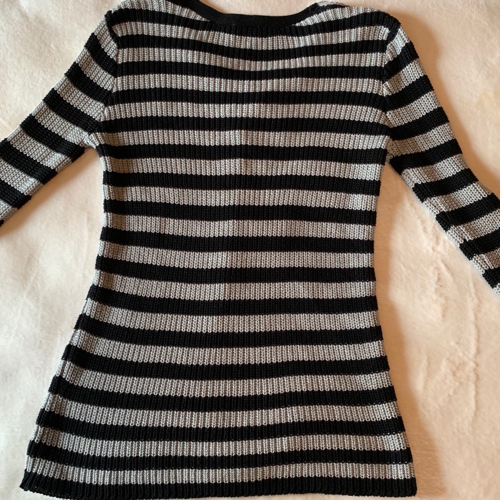BKE Lace Up Ribbed Sweater - Picture 6 of 6